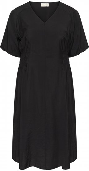 Kaffe Curve Neela Dress Black - Midikleider - 