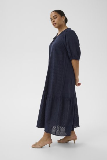 Kaffe Curve Thea Dress Midnight Marine - Maxikleider - 