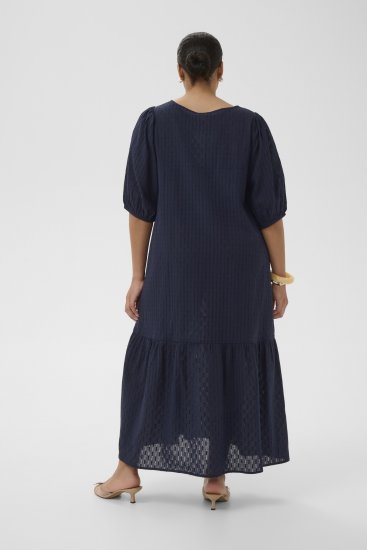 Kaffe Curve Thea Dress Midnight Marine - Maxikleider - 