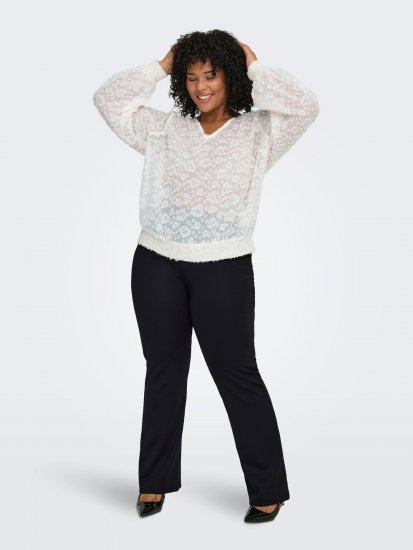 Only Carmakoma Pever Flared Pants Black - Hosen - 