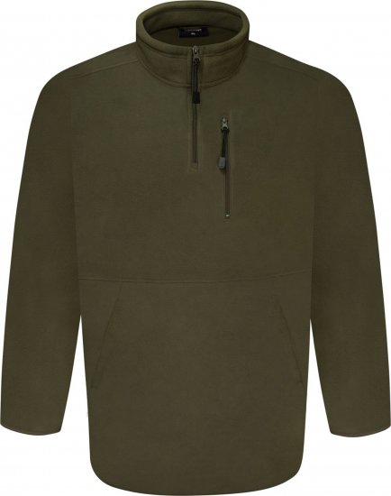 Espionage FL034 Microfleece Half Zip Jacket Light Olive - Herren jacken - Herren Jacken in großen Größen