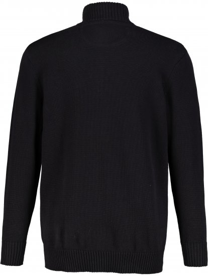 JP1880 Sweater Knitter with Zipper Black - Herren-sweater und -hoodies - Herren-Sweater und -Hoodies in großen Größen
