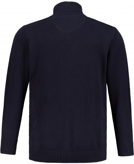 JP1880 Cardigan Knitted with Zipper Navy - Herren-sweater und -hoodies - Herren-Sweater und -Hoodies in großen Größen