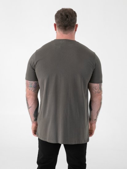 D555 Flyers Crew Neck T-shirt Khaki - Herren-T-shirts - Herren-T-Shirts in großen Größen