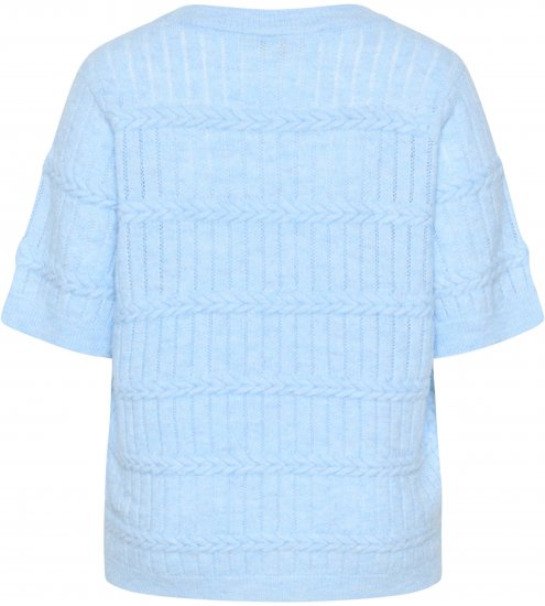 Kaffe Curve Minia Pullover Powder Blue Melange - Strickpullover - 