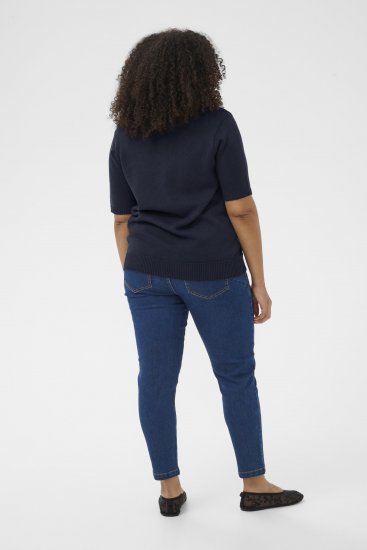 Kaffe Curve Leani Knitted Pullover Midnight Marine - Strickpullover - 