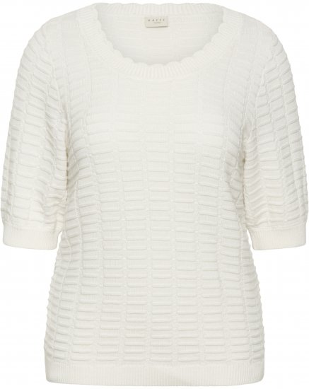 Kaffe Curve Lotia Pullover Chalk - Strickpullover - 