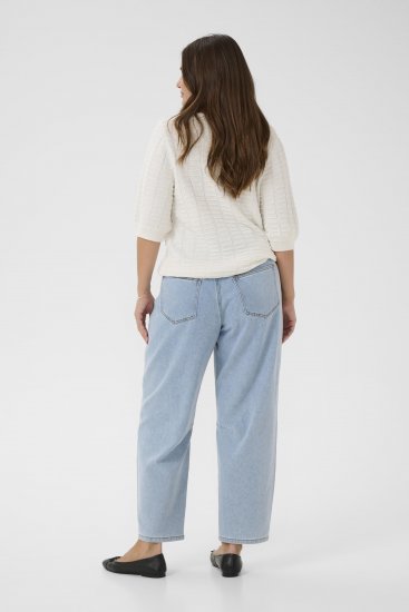 Kaffe Curve Lotia Pullover Chalk - Strickpullover - 