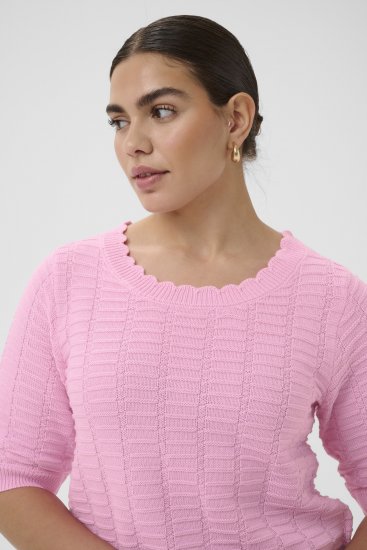 Kaffe Curve Lotia Pullover Pink Frosting - Strickpullover - 