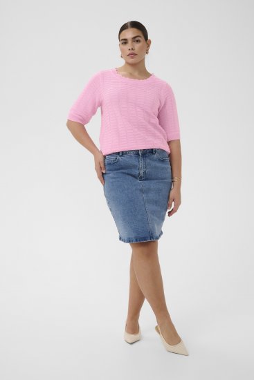 Kaffe Curve Lotia Pullover Pink Frosting - Strickpullover - 
