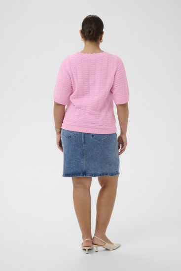 Kaffe Curve Lotia Pullover Pink Frosting - Strickpullover - 