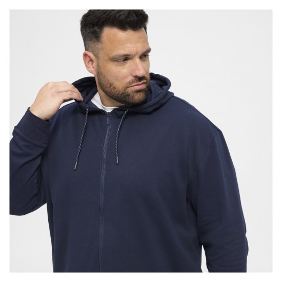 North Latitude Full Zip Hoodie Navy - Herren-sweater und -hoodies - Herren-Sweater und -Hoodies in großen Größen