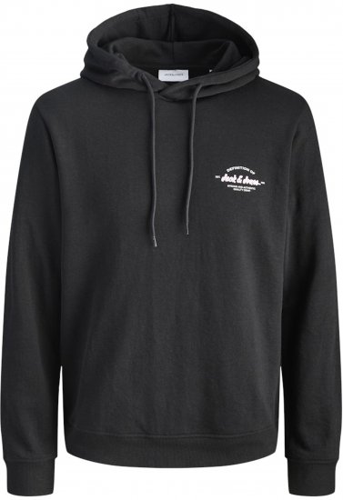 Jack & Jones Brandon Hoodie Black - Herren-sweater und -hoodies - Herren-Sweater und -Hoodies in großen Größen