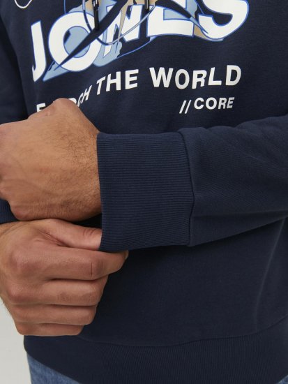 Jack & Jones Hunt Hoodie Navy - Herren-sweater und -hoodies - Herren-Sweater und -Hoodies in großen Größen