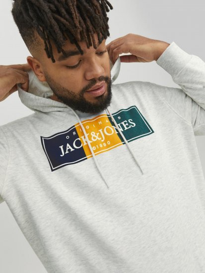 Jack & Jones Codyy Hoodie White - Herren-sweater und -hoodies - Herren-Sweater und -Hoodies in großen Größen