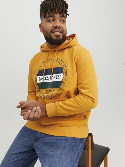 Jack & Jones Codyy Hoodie Yellow - Herren-sweater und -hoodies - Herren-Sweater und -Hoodies in großen Größen