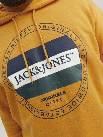 Jack & Jones Codyy Hoodie Yellow - Herren-sweater und -hoodies - Herren-Sweater und -Hoodies in großen Größen