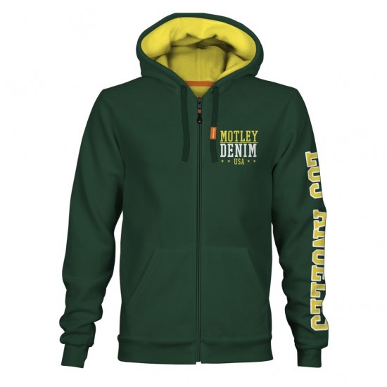 Motley Denim Pisa Hoodie Racing Green - Herren-Sweater und -Hoodies in großen Größen - Herren-Sweater und -Hoodies in großen Größen