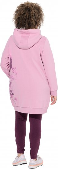 Ulla Popken Oversized Grass Graphic Hoodie Wildberry - Hoodies & Sweatshirts - Kuschelige Sweatshirts & Strick