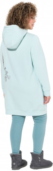 Ulla Popken Oversized Grass Graphic Hoodie Glacier Green - Hoodies & Sweatshirts - Kuschelige Sweatshirts & Strick