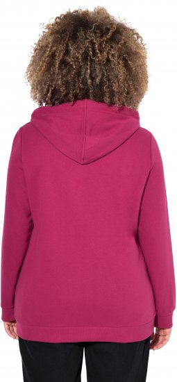 Ulla Popken Rock Sequined Hoodie Ruby - Hoodies & Sweatshirts - 