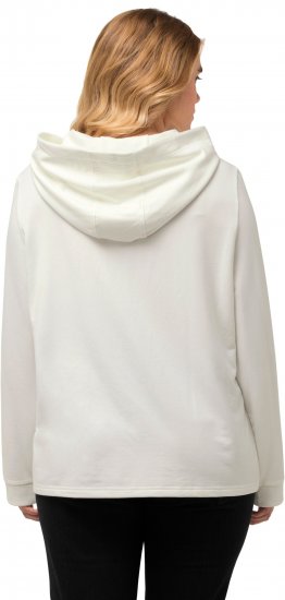 Ulla Popken City Name Graphic Hoodie Off-White - Hoodies & Sweatshirts - Kuschelige Sweatshirts & Strick