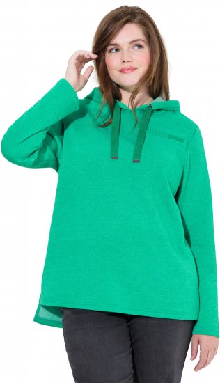 Ulla Popken Lettering GLOWING Hoodie Moss Green - Hoodies & Sweatshirts - Kuschelige Sweatshirts & Strick