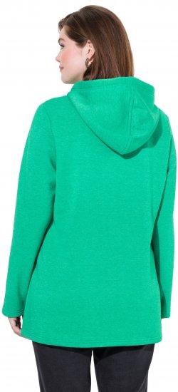 Ulla Popken Lettering GLOWING Hoodie Moss Green - Hoodies & Sweatshirts - Kuschelige Sweatshirts & Strick