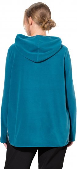 Ulla Popken Fleece Sweatshirt Hoodie Dark Petrol - Hoodies & Sweatshirts - 