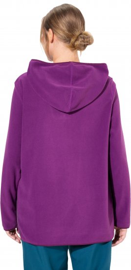Ulla Popken Fleece Sweatshirt Hoodie Aubergine - Hoodies & Sweatshirts - 