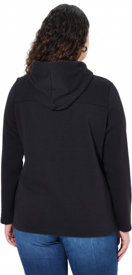 Ulla Popken TRUE Lettering Hoodie Black - Hoodies & Sweatshirts - Kuschelige Sweatshirts & Strick