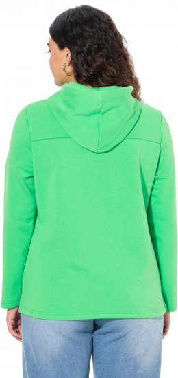 Ulla Popken TRUE Lettering Hoodie Mint Green - Hoodies & Sweatshirts - Kuschelige Sweatshirts & Strick
