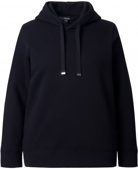 Ulla Popken Relaxed Fit Long Sleeve Hoodie Black - Hoodies & Sweatshirts - Kuschelige Sweatshirts & Strick
