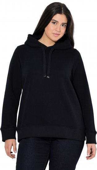 Ulla Popken Relaxed Fit Long Sleeve Hoodie Black - Hoodies & Sweatshirts - Kuschelige Sweatshirts & Strick