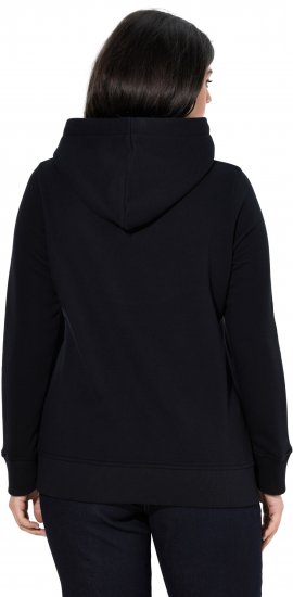 Ulla Popken Relaxed Fit Long Sleeve Hoodie Black - Hoodies & Sweatshirts - Kuschelige Sweatshirts & Strick