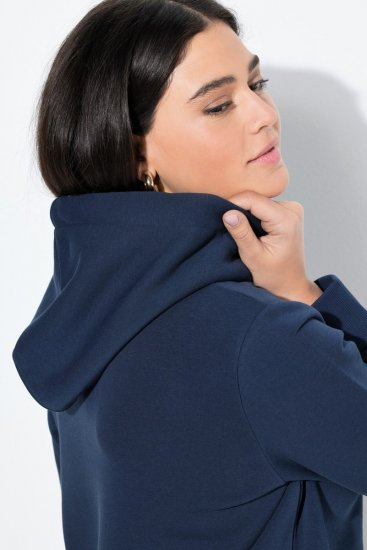 Ulla Popken Relaxed Fit Long Sleeve Hoodie Navy - Hoodies & Sweatshirts - Kuschelige Sweatshirts & Strick
