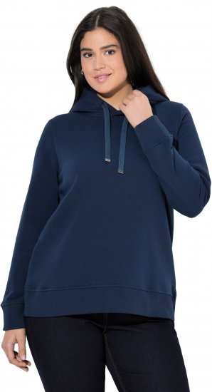 Ulla Popken Relaxed Fit Long Sleeve Hoodie Navy - Hoodies & Sweatshirts - 