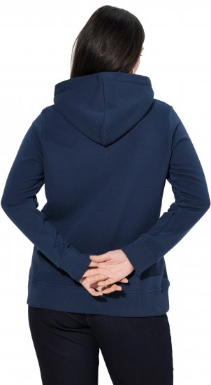 Ulla Popken Relaxed Fit Long Sleeve Hoodie Navy - Hoodies & Sweatshirts - 