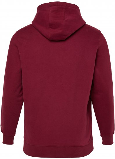 JP1880 Hoodie with Embroidery Aubergine - Herren-sweater und -hoodies - Herren-Sweater und -Hoodies in großen Größen
