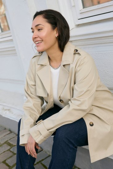 Kaffe Curve Tricia Jacke Federgrau - Jacken & Mäntel - 