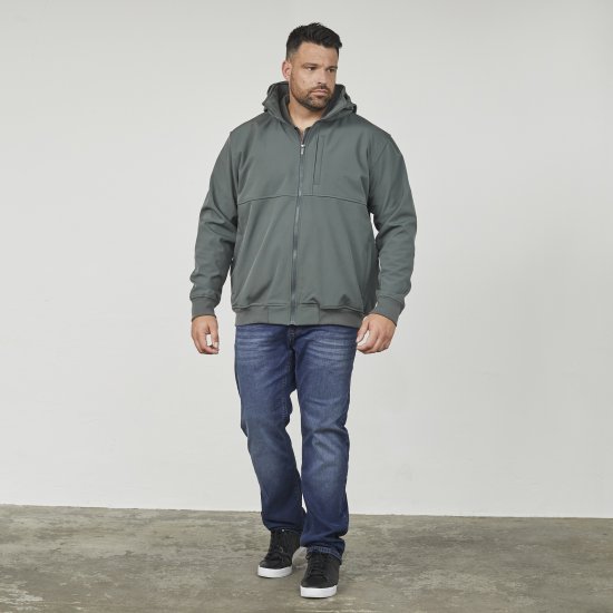 North Latitude 61301 Softshelljacke mit abnehmbarer Kapuze Dunkelgrün - Herren jacken - Herren Jacken in großen Größen