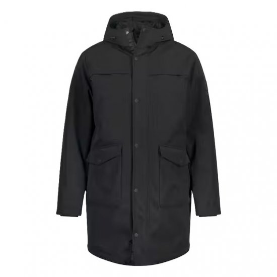 JP1880 Parka Warm Sleeves with Windcuffs Black - Herren Jacken in großen Größen - Herren Jacken in großen Größen