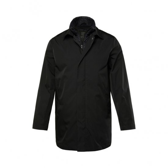 JP1880 Business Coat Zip-out Panel Black - Herren Jacken in großen Größen - Herren Jacken in großen Größen