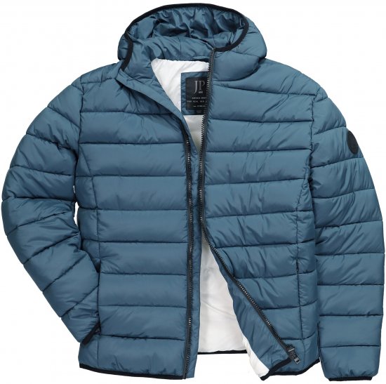 JP1880 Quilted Hooded Jacket Deep Blue - Herren jacken - Herren Jacken in großen Größen
