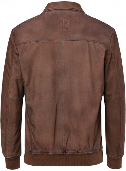 JP1880 Finest Goat Suede Leather Blouson Tobacco Brown - Herren jacken - Herren Jacken in großen Größen