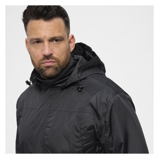 North Latitude Rain Jacket Black - Sportbekleidung & outdoor - Sportbekleidung in große größen für herren