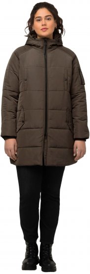 Ulla Popken HYPRAR Water Repellent Fully Lined Jacket Mocha - Jacken - Damenjacken in großen Größen