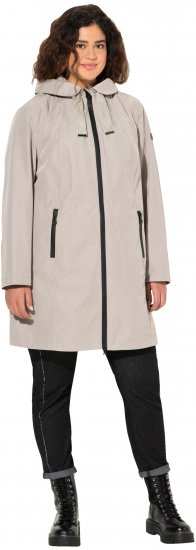Ulla Popken HYPRAR Waterproof Jacket Medium Grey - Jacken - Damenjacken in großen Größen