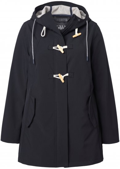 Ulla Popken HYPRAR Water-Repellent Softshell Jacket Black - Jacken - Damenjacken in großen Größen