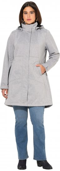 Ulla Popken HYPRAR Melange Softshell Jacket Grey Melange - Jacken - 